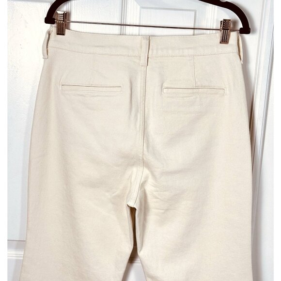 High Rise Flare Jeans Ecru Cream Denim J.Crew ’96 Flare Stretch Women 29 NWT - Picture 8 of 14